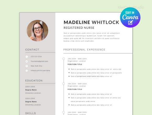 Download Resume and Cover Letter Template Nurse - Premium Resources
