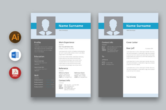 Download MS Word Resume and Cover Letter Template - Premium Resources